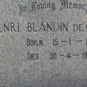 CHALAIN Henry Blandin, de 1917-1979