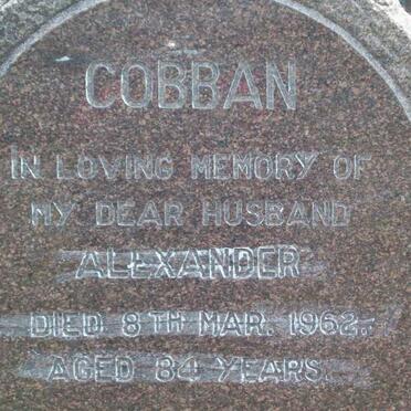 COBBAN Alexander -1962