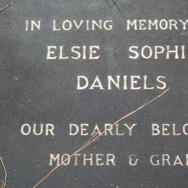 DANIELS Elsie Sophia