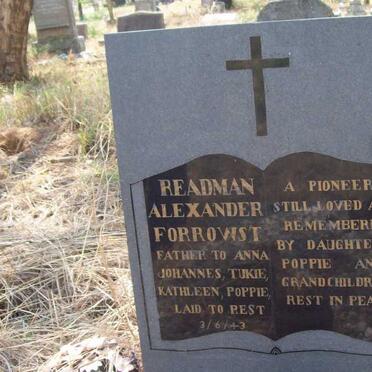FORROWST Readman Alexander -1943
