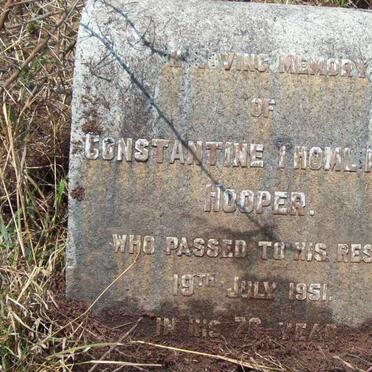 HOOPER Constantine Thomlinson -1951