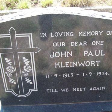 KLEINWORT John Paul 1913-1974