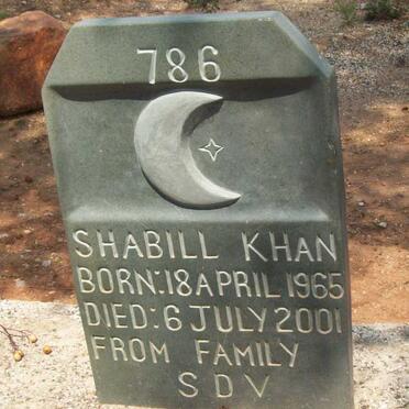 KHAN Shabill 1965-2001