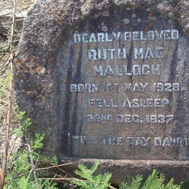 MALLOCH John McVicar 1893-1969 :: MALLOCH Ruth Mac 1928-1937