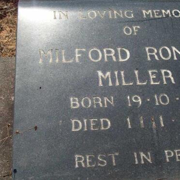 MILLER Milford Ronald 1913-1973