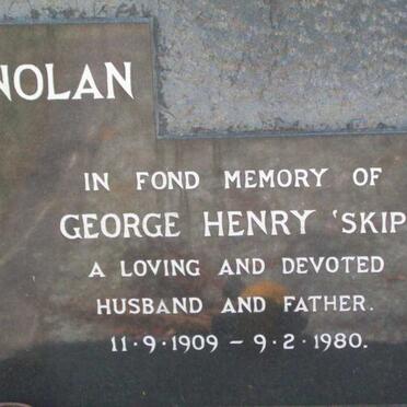 NOLAN George Henry 1909-1980