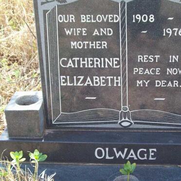 OLWAGE Catherine Elizabeth 1908-1976