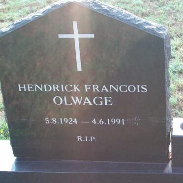 OLWAGE Hendrik Francois 1924-1991