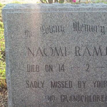 RAMJEE Naomi -1984