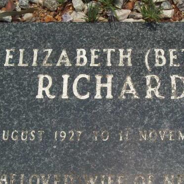 RICHARDS Elizabeth 1927-2005
