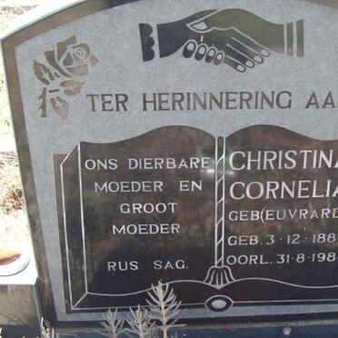 STEYN Christina Cornelia nee EUVRARD 1886-1984