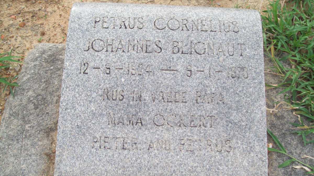 BLIGNAUT Petrus Cornelius Johannes 19?4-1973