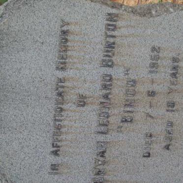 BURTON Bryan Leonard  -1952