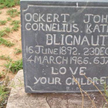 BLIGNAUT Ockert Cornelius 1892-1966 &amp; Johanna Katrina 1894-1968