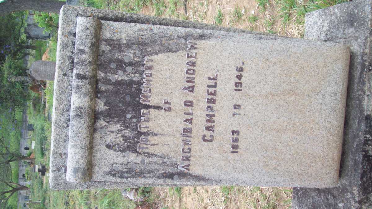CAMPBELL Archibald Andrew 1863-1946