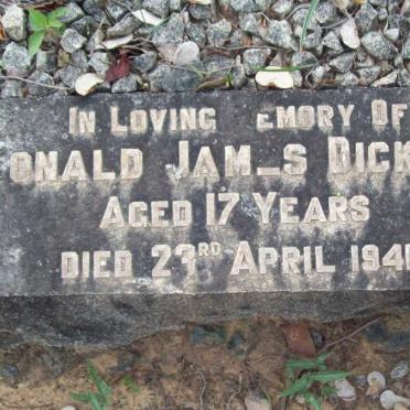 DICKSON Donald James -1941