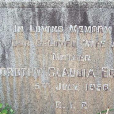 ERASMUS Dorothy Claudia -1956