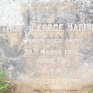 HADINGHAM Arthur George -1935