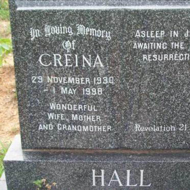 HALL Creina 1930-1998