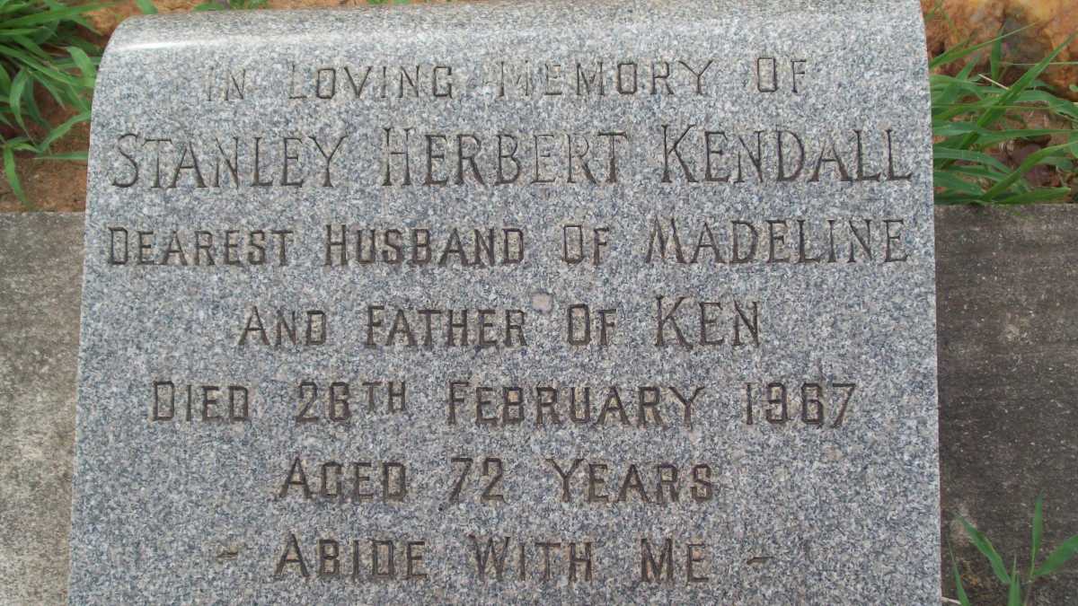 KENDALL Stanley Herbert -1967