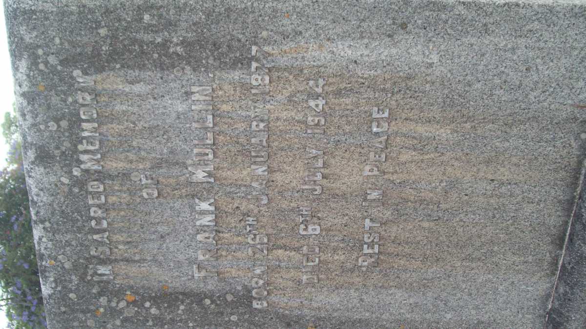 MULLIN Frank 1877-1944