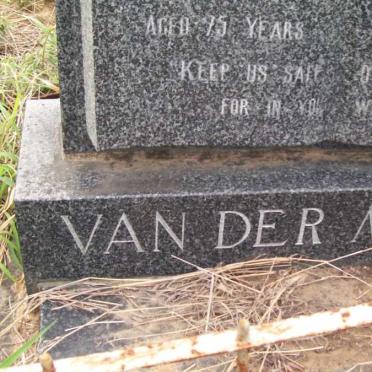 MERWE Johannes Jakobus, van der -1981 &amp; Clara Elizabeth BESTER