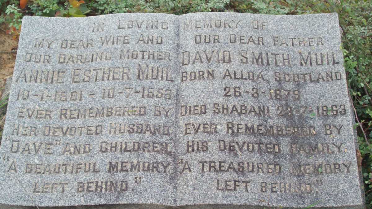 MUIL David Smith 1879-1963 &amp; Annie Esther 1881-1953
