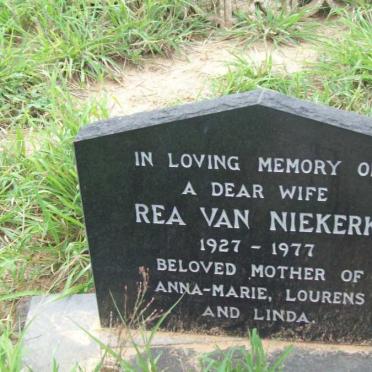 NIEKERK Rea, van 1927-1977