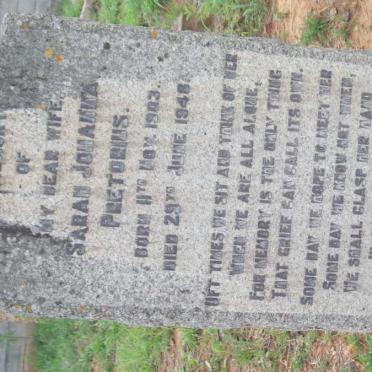 PRETORUIS Sarah Johanna 1903-1948