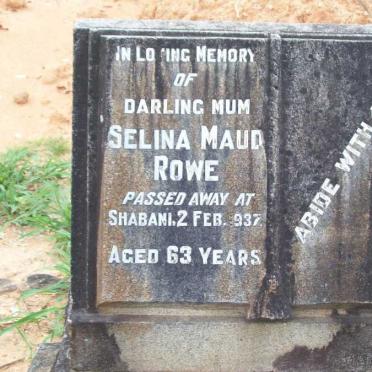 ROWE Selina Maud -1937