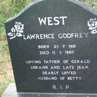 WEST Lawrence Godfrey 1918-1987