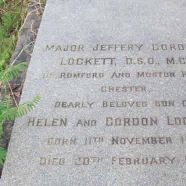 LOCKETT Jeffery Gordon 1913-1960