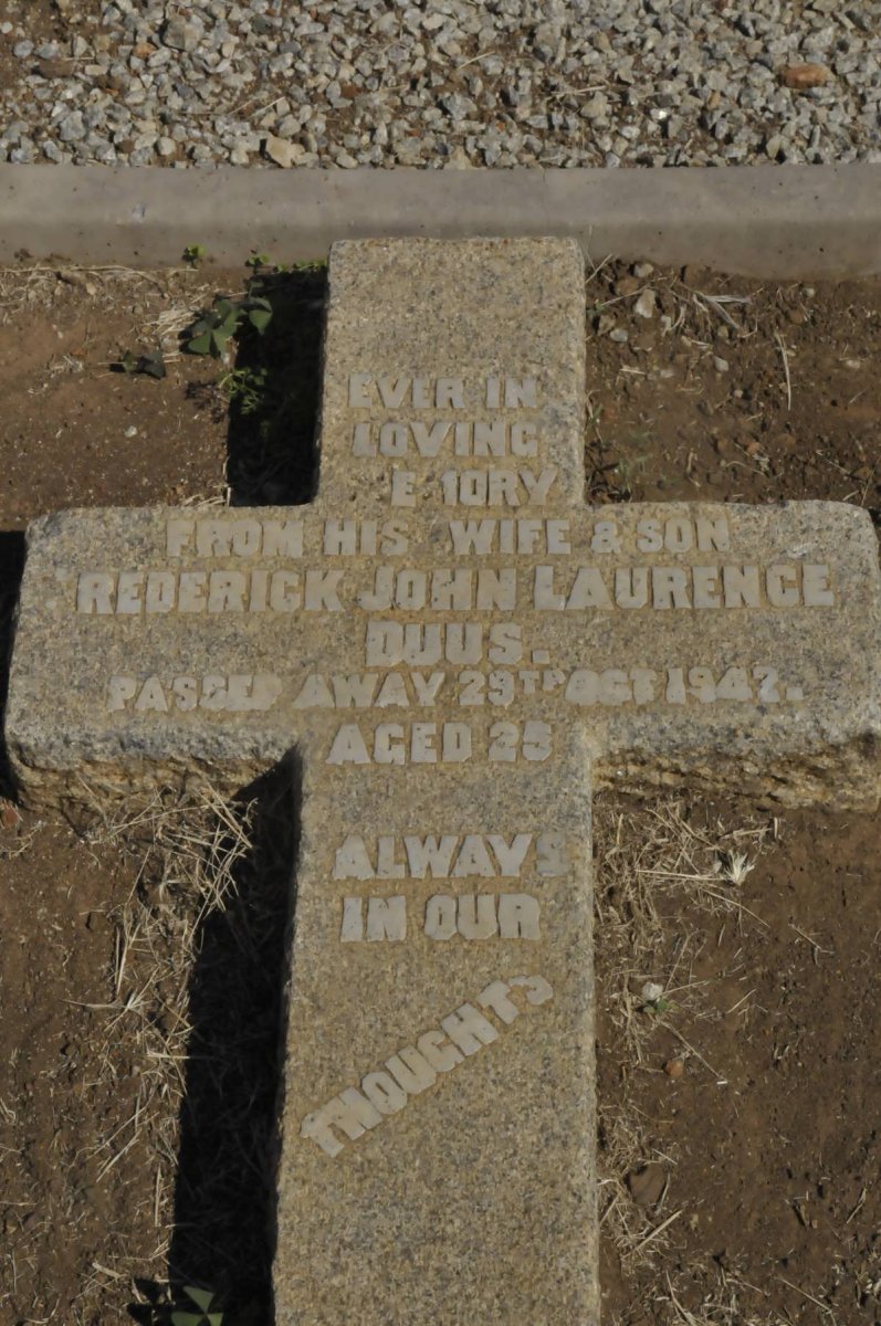 DUUS Frederick John Lawrence -1942