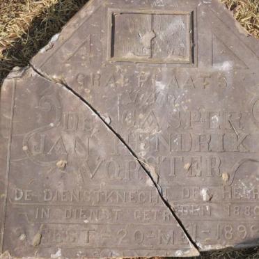 VORSTER Casper Jan Hendrik -1899