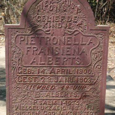 ALBERTS Pietronella Fransiena 1900-1903
