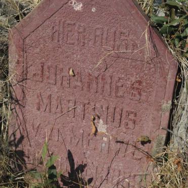 MERWE Johannes Martinus, v.d. 18??-