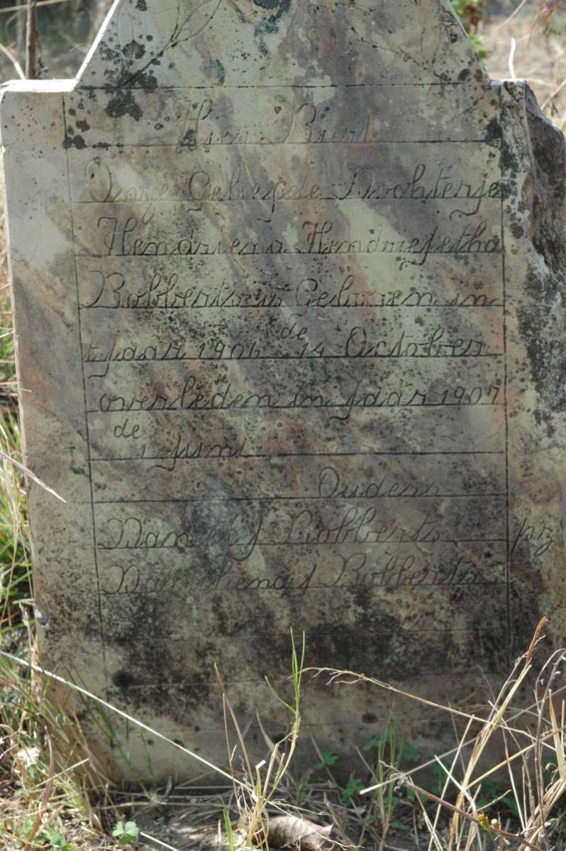 ROBBERTS Hendriena Hendriejetha 1906-1907