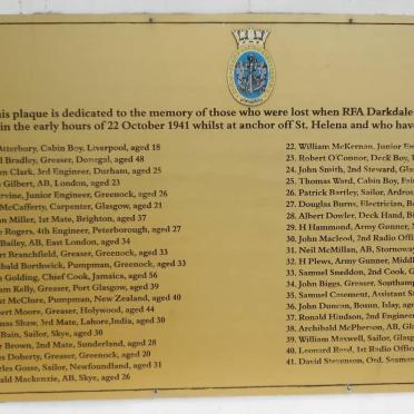 09. RFA Darkdale Plaque - List of names