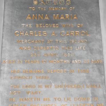 CARROL Anna Maria -1859