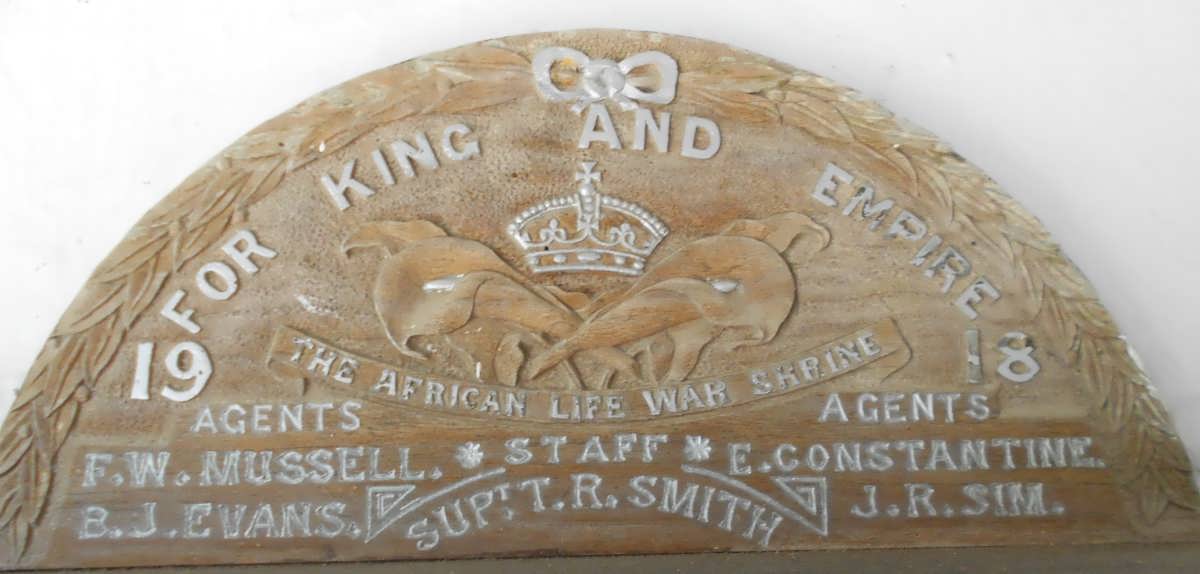 SMITH T.R. :: MUSSEL F.W. :: CONSTANTINE E. :: EVANS B.J. :: SIM J.R.