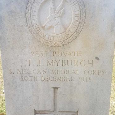 MYBURGH T.J. -1918